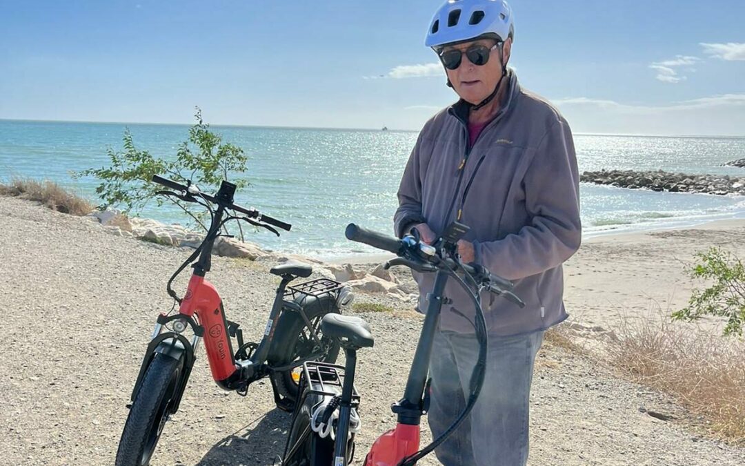 Erste Radtour von Torremolinos nach Malaga durch den Parque del Guadalhorce